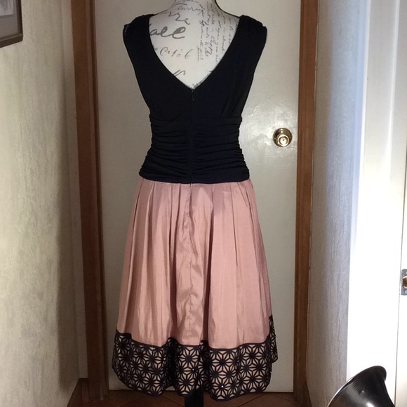 Vintage Inspired Pink and Black Dress - Picture 4 of 8